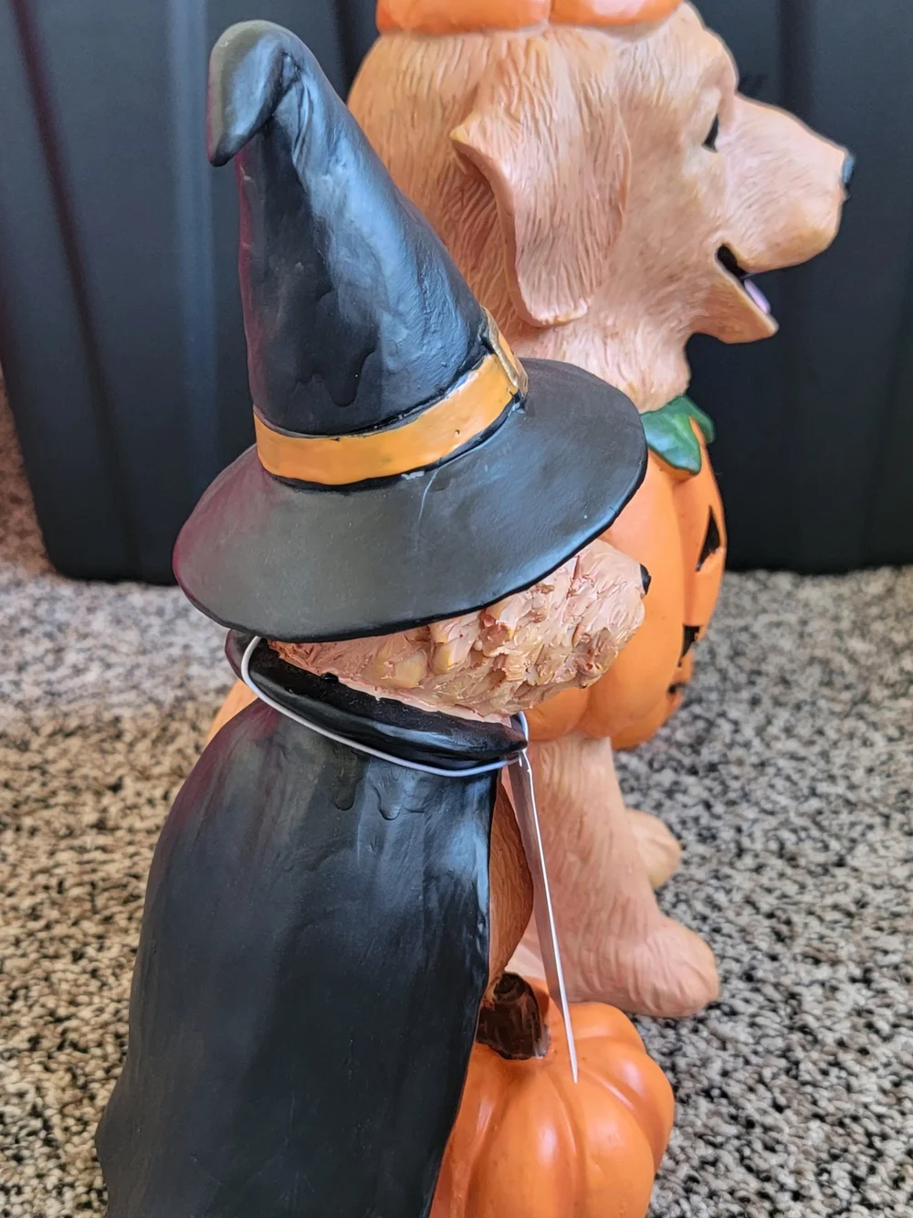Pumpkin Dog Trio Halloween Decor